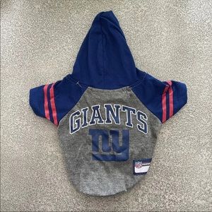 NFL NEW YORK GIANTS PET HOODIE - XS